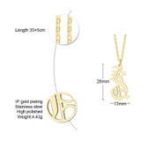 Personalized Name Necklace Custom Made Any Name Font Stainless Steel Metal Women Jewelry