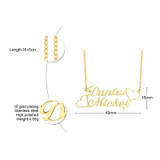 Personalized Name Necklace Custom Made Any Name Font Stainless Steel Metal Women Jewelry