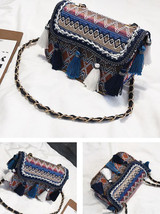 Knitting Tassels Single-shoulder Bag