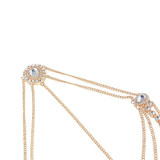 Headwear Jewelry Exaggerated National Style Yoga Accessories Water Drop Gem Tassel Jewelry
