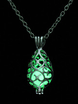 Hollow Luminous Alloy Pendant Necklace