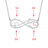 Personalized Stainless Steel Infinity Name Necklace