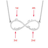 Personalized Stainless Steel Infinity Name Necklace