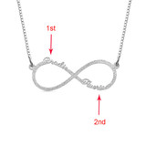 Personalized Stainless Steel Infinity Name Necklace