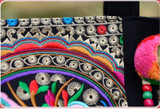 Ethnic Style Embroidery Versatile Canvas Oblique Tassel Shoulder Bag