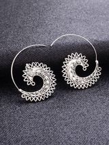 Earrings Spiral Decoration Wild Earrings Female Punk Fashion Jewelry Accessories