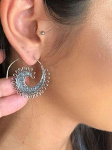 Earrings Spiral Decoration Wild Earrings Female Punk Fashion Jewelry Accessories