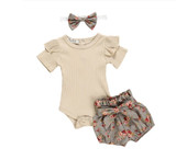 Newborn Baby Girls Clothes Sets 2020 Summer Short Sleeve Bowtie Romper+Shorts Dress+Headband Infant baby girl clothing outfit Newborn Baby Girls Clothes Sets 2020 Summer Short Sleeve Bowtie Romper+Shorts Dress+Headband Infant baby girl clothing outfit