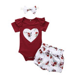 Newborn Baby Girls Clothes Sets 2020 Summer Short Sleeve Bowtie Romper+Shorts Dress+Headband Infant baby girl clothing outfit Newborn Baby Girls Clothes Sets 2020 Summer Short Sleeve Bowtie Romper+Shorts Dress+Headband Infant baby girl clothing outfit