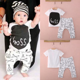Pudcoco Boy Set 0-24M US Stock Newborn Kids Baby Boys T-shirt Tops Long Pants 2Pcs Outfits Clothes Set Pudcoco Boy Set 0-24M US Stock Newborn Kids Baby Boys T-shirt Tops Long Pants 2Pcs Outfits Clothes Set