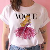 vogue princess t shirt print female grunge ulzzang tshirt cartoon funny tops shirts 90s
