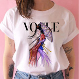 vogue princess t shirt print female grunge ulzzang tshirt cartoon funny tops shirts 90s