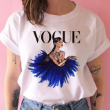 vogue princess t shirt print female grunge ulzzang tshirt cartoon funny tops shirts 90s
