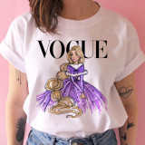 vogue princess t shirt print female grunge ulzzang tshirt cartoon funny tops shirts 90s