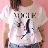 vogue princess t shirt print female grunge ulzzang tshirt cartoon funny tops shirts 90s