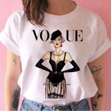 vogue princess t shirt print female grunge ulzzang tshirt cartoon funny tops shirts 90s