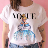 vogue princess t shirt print female grunge ulzzang tshirt cartoon funny tops shirts 90s