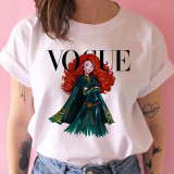vogue princess t shirt print female grunge ulzzang tshirt cartoon funny tops shirts 90s