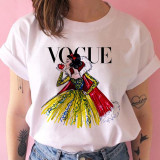 vogue princess t shirt print female grunge ulzzang tshirt cartoon funny tops shirts 90s