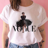 vogue princess t shirt print female grunge ulzzang tshirt cartoon funny tops shirts 90s
