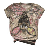 T shirt Women Harajuku Tops Plus Size Women Short Sleeve Butterfly Print O-Neck T-Shirt