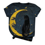 T shirt Women Harajuku Tops Plus Size Women Short Sleeve Butterfly Print O-Neck T-Shirt