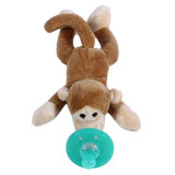 Baby Pacifier Silicone Chupeta Cartoon Animal Pacifier With Soft Plush Toy Food-grade Silicone