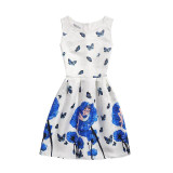 Amuybeen 2017 Wedding Sundress Summer Dress For Girls Kids Clothes Teenagers Baby Girl Flower Party
