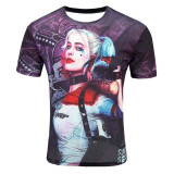 2017 High Quality Water Droplets Move Printed 3D T-shirts Punk 3D Short Sleeve T-Shirt M-4XL /6