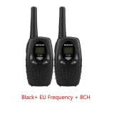 2 pcs RT628 Kids Retevis Walkie Talkie Transceiver UHF Frequency Portable 0.5W 446MHz LCD Display