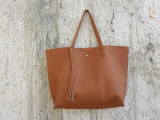 Ankareeda Luxury Brand Women Shoulder Bag Soft Leather TopHandle Bags Ladies Tassel Tote Handbag