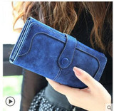 Nubuck Leather Women Wallets Female Fashion Zipper Small Wallet Women Short Coin Purse Holders Retro