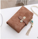 Nubuck Leather Women Wallets Female Fashion Zipper Small Wallet Women Short Coin Purse Holders Retro