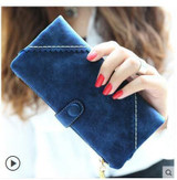Nubuck Leather Women Wallets Female Fashion Zipper Small Wallet Women Short Coin Purse Holders Retro