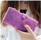 Nubuck Leather Women Wallets Female Fashion Zipper Small Wallet Women Short Coin Purse Holders Retro