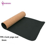 4/5/6MM Non-slip TPE+Cork Yoga Mats For Fitness Natural Pilates Gymnastics Mats Sport Mats Yoga