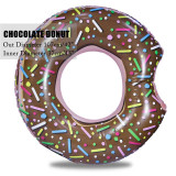 DMAR 107cm 42inch Inflatable Donut Swimming Ring Giant Pool Float Water Toys Inflatable Mattress For