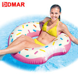 DMAR 107cm 42inch Inflatable Donut Swimming Ring Giant Pool Float Water Toys Inflatable Mattress For