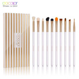Docolor 10PCS  Makeup Brushes Eye brow brush  Eyeshadow Eyeliner Lip Brushes for Makeup Eye Make Up