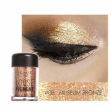 FOCALLURE 18 Colors Glitter Eyeshadow Powder Waterproof Loose Shimmer Eyeshadow Pigment Powder 3D