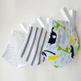 3pcs/set Baby Bibs Cotton Bandana Bibs Infant Babador Saliva Bavoir Towel baberos bebes Babadores