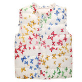 6-Style Autumn&Winter Sweet Floral Children's Girls Jackets Cotton Warm Kids Vest For Girl Waistcoat