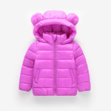 BEEBILLY Girls Winter Jackets Boys Cartoon Style Girl Fashion Outerwear Baby Girls Clothes Hooded