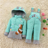 NEW 2015 winter children clothing sets duck down jacket sets pants-jacket hooded baby girls winter NEW 2015 winter children clothing sets duck down jacket sets pants-jacket hooded baby girls winter