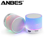 Mini Bluetooth Speaker Wireless Smart LED Bluetooth Music Speaker Audio TF Cart Slot FM Stereo Sound