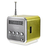 Bluetwos TD - V26 Mini Speaker Micro SD USB Music Player Digital FM Radio Stereo Bass Antenna