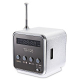 Bluetwos TD - V26 Mini Speaker Micro SD USB Music Player Digital FM Radio Stereo Bass Antenna