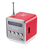 Bluetwos TD - V26 Mini Speaker Micro SD USB Music Player Digital FM Radio Stereo Bass Antenna
