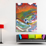 QKART Posters and Prints Modern Abstract Wall Art Oil Painting Wall Pictures for living Room Home