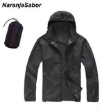 NaranjaSabor 2018 Men's Quick Dry Skin Jackets Women Coats Ultra-Light Casual Windbreaker Windproof